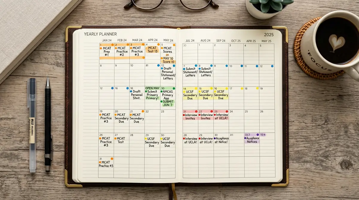 The Medical School Application Timeline: Your Month-by-Month Roadmap to Acceptance